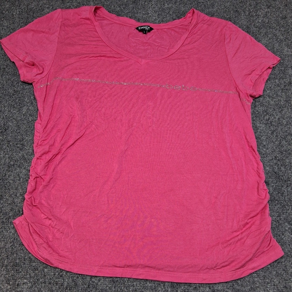 BEBE Sport Pink Color workout athletictee size women's Large